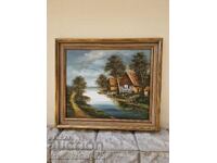 A wonderful original Belgian antique painting