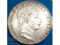 Austria 1 florin 1859 A - Vienna Franz Joseph silver