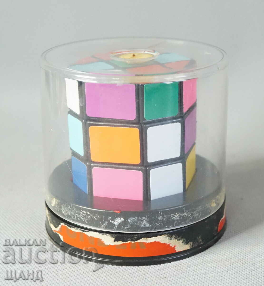 Jucărie puzzle veche Cub Rubik rar cu cutie