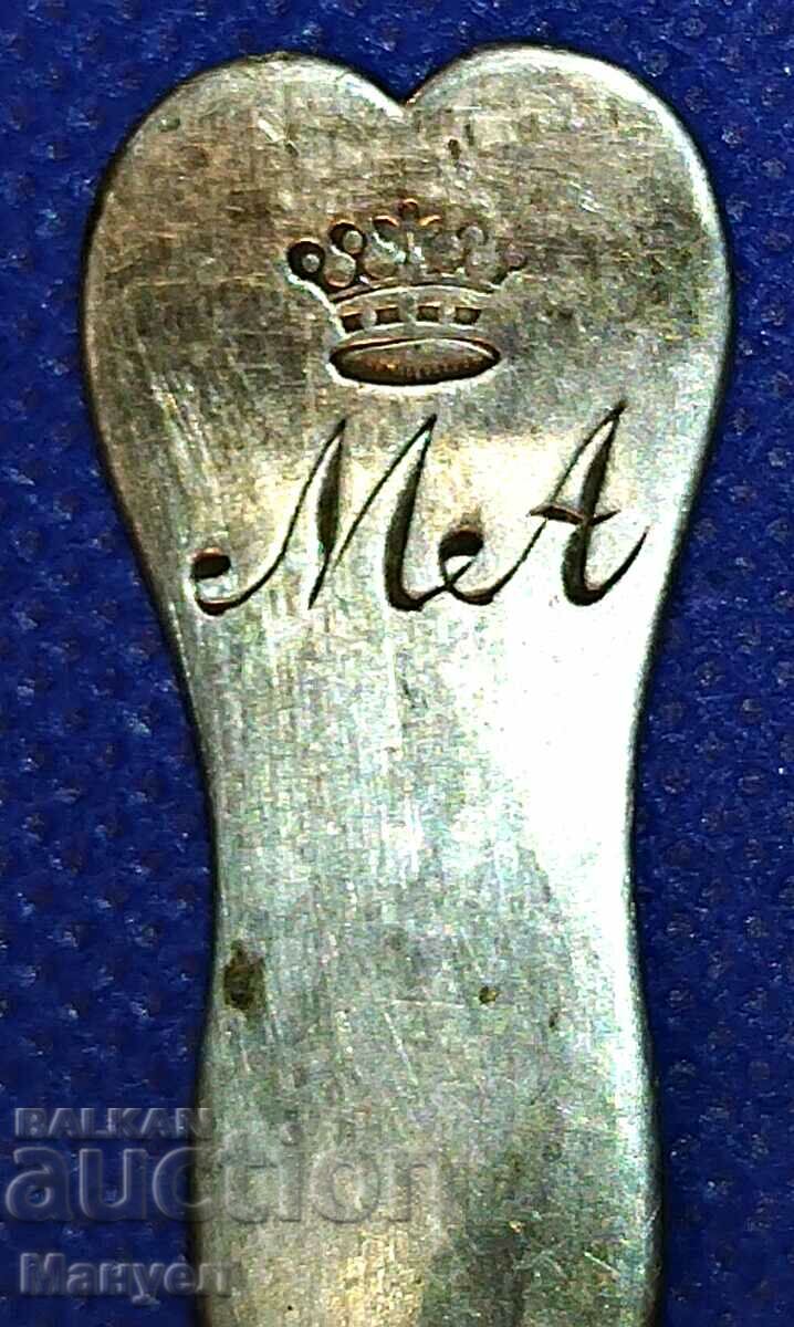 Auction  Old silver spoons.