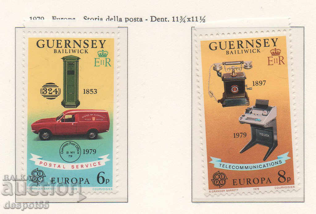 1979. Guernsey. Europa - Poștă și Comunicații.