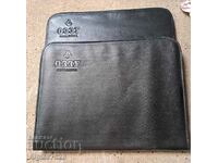 2 leather folders with zip "OZZU" Stara Zagora