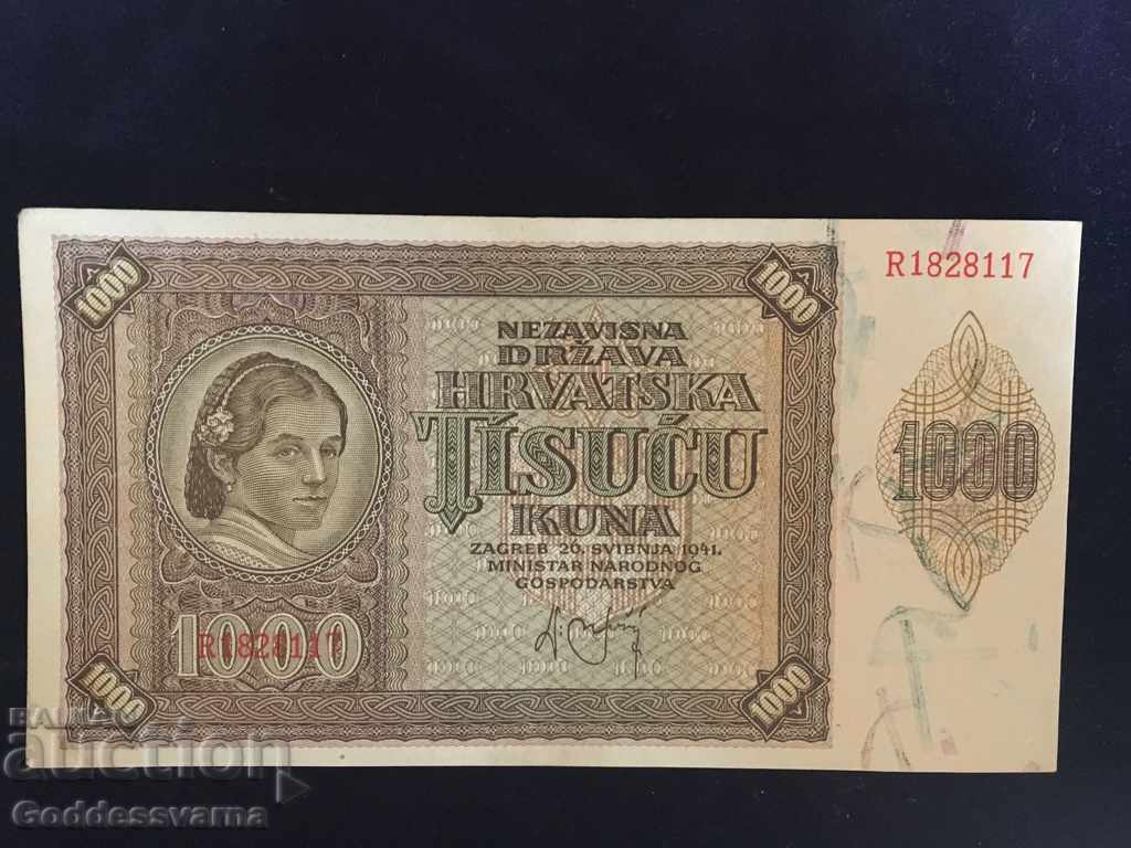 Croația Hrvatska 100 Kuna 1941 Germania Pick 4 aUnc ref 8117