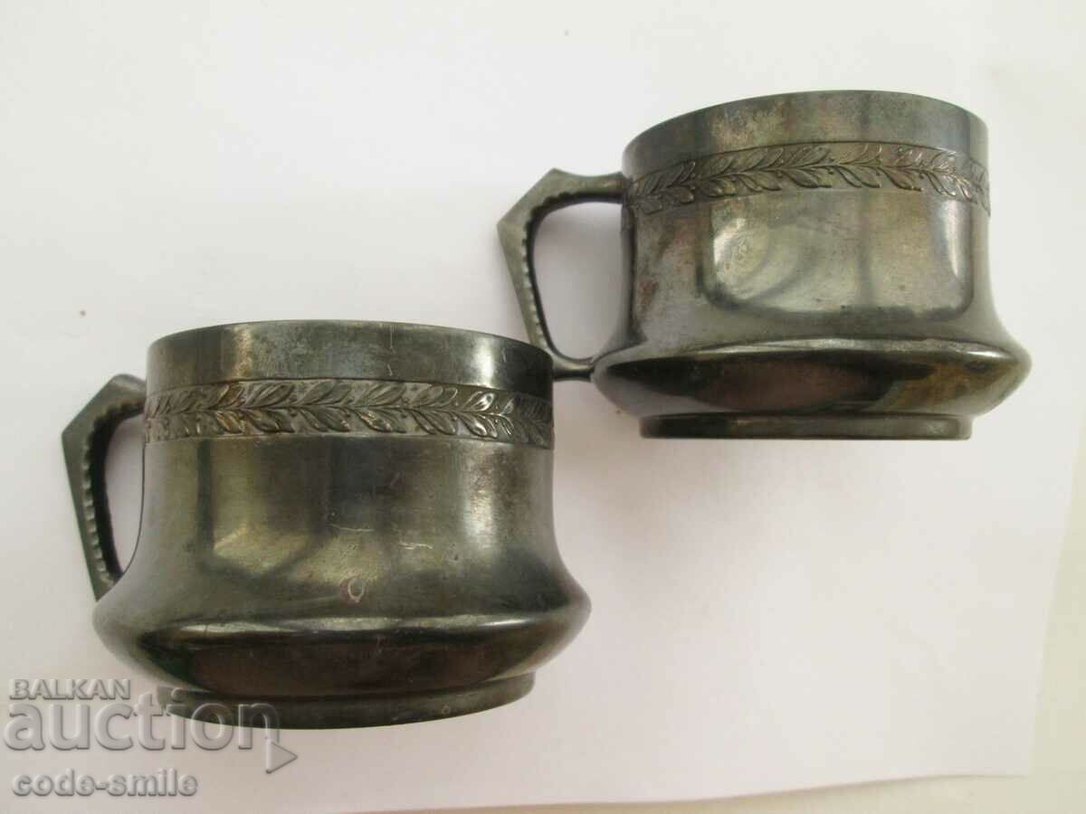 Auction  2 pcs. excellent old cups WMF I/O Germany 1900