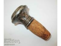 Old silver stopper bottle stopper carafe bottle