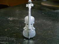 Metal double bass (miniature)