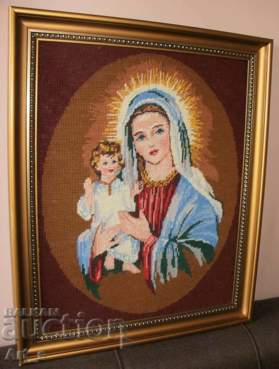 Παράδοση Virgin and Child - επαγγελματική ταπισερί από το 1994