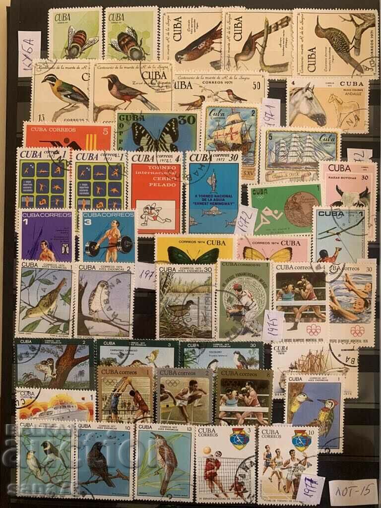 Old foreign stamps (Cuba)-Lot-15