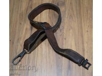 Old leather strap, strap for machine gun rifle