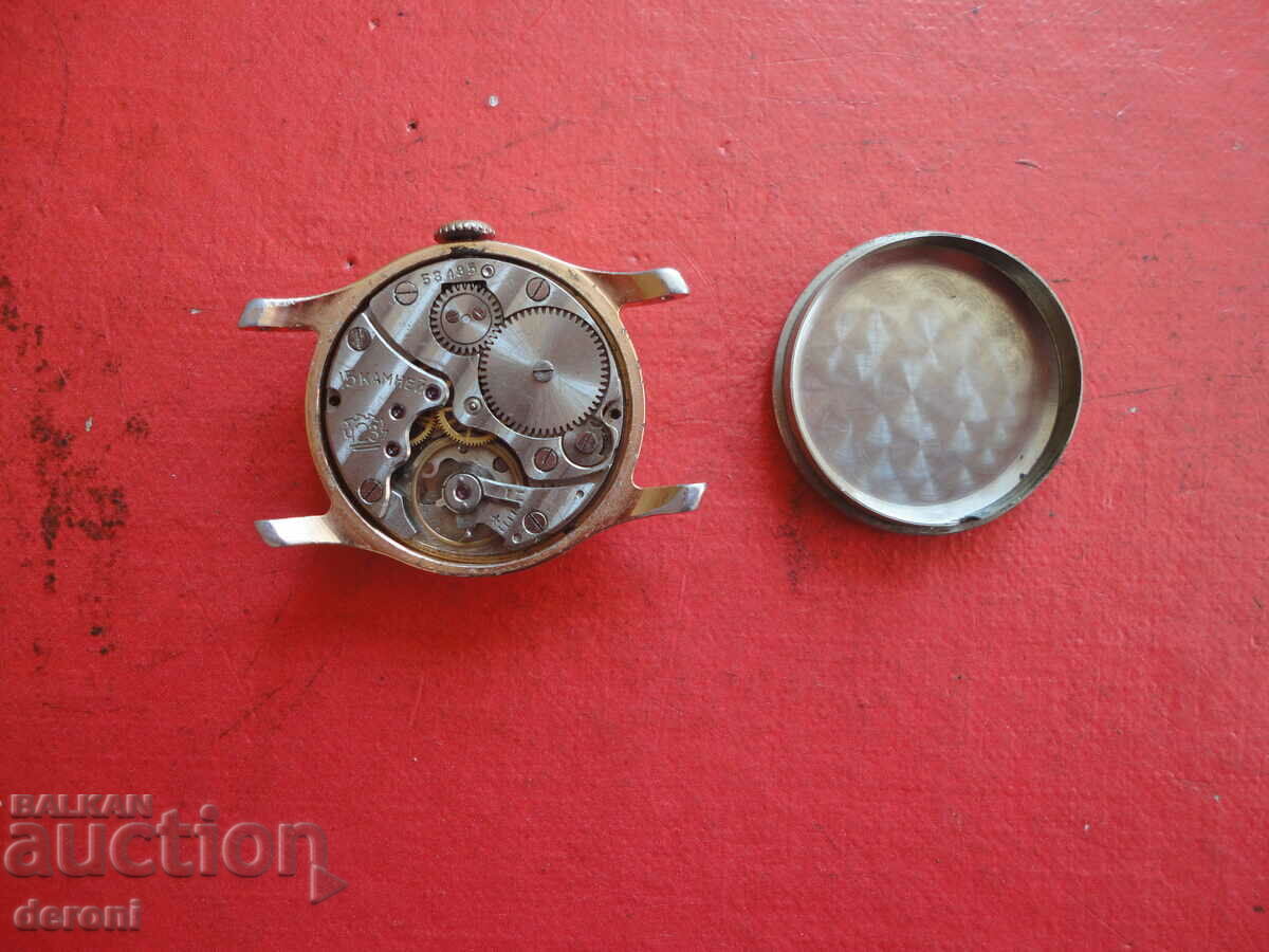 Παράδοση Επιχρυσωμένο ρολόι Pobeda Pobeda 15 πέτρες Παράδοση Επιχρυσωμένο ρολόι Pobeda Pobeda 15 πέτρες