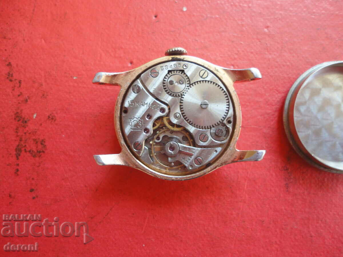 Επιχρυσωμένο ρολόι Pobeda Pobeda 15 πέτρες - 5 Επιχρυσωμένο ρολόι Pobeda Pobeda 15 πέτρες - 5