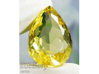 BZC! 15.60 Carat Natural Topaz Pear from 1 Penny!