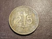 1957 Togo 25 francs