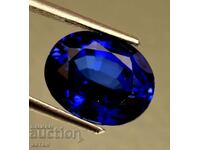 BZC! 7.70 ct. natural sapphire oval set GGIJ of 1 st.!