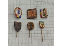 ROMANIA LOT OF BADGES 6 PCS