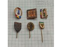 ROMANIA LOT OF BADGES 6 PCS