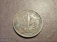 1957 Togo 25 de franci