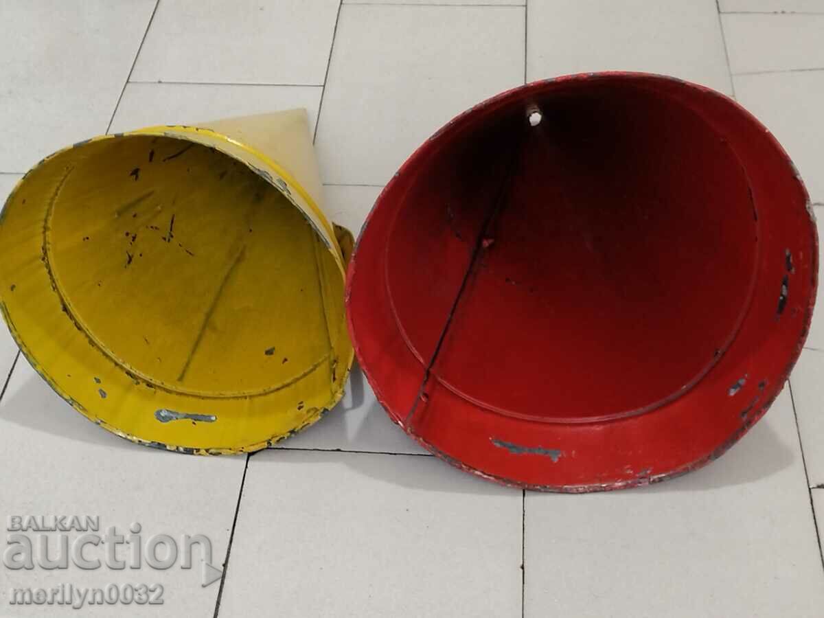 Auction Old metal bin, a pair of 2 pieces, from a park early in the 1960s, NRB Auction Old metal bin, a pair of 2 pieces, from a park early in the 1960s, NRB