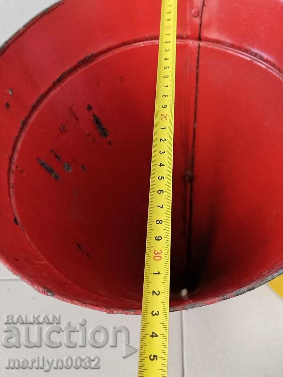 Old metal bin, a pair of 2 pieces, from a park early in the 1960s, NRB - 7 Old metal bin, a pair of 2 pieces, from a park early in the 1960s, NRB - 7