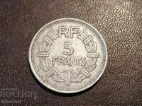 1948 5 francs Aluminum