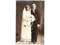 OLD PHOTO SOFIA MARRIED COUPLE IN STUDIO PHOTO FAKIROV G954