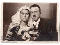 1939 OLD PHOTO SOFIA MARRIED COUPLE FOLK COSTUME G955