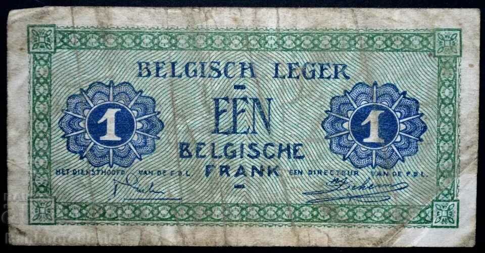 Belgium 1 Franc 1946 Pick M1 Ref 6110