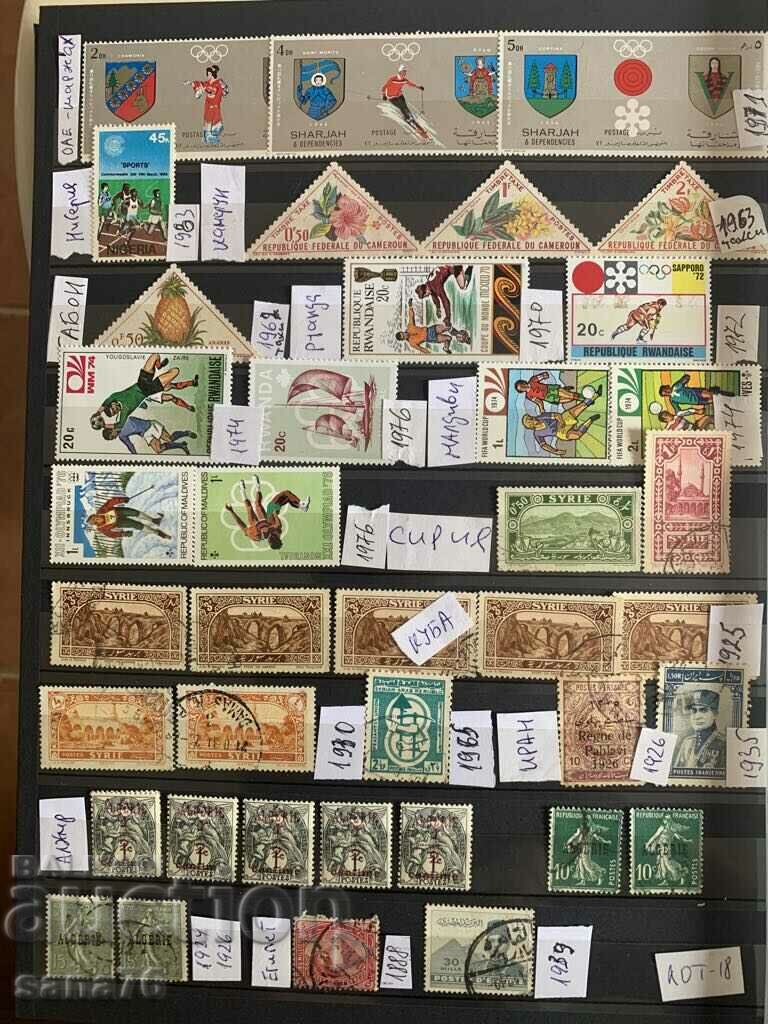 Timbre straine vechi (mai multe tari)-Lot-18