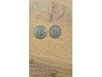 USA - 2 pieces 25 cents D Guam and Kansas