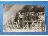 Old post card photo - master wheelwrights.