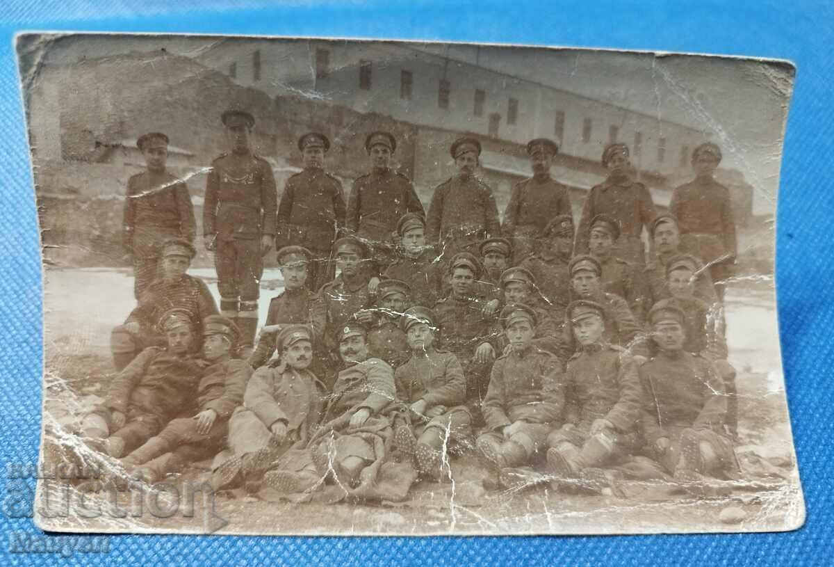 Old postcard photo - military.