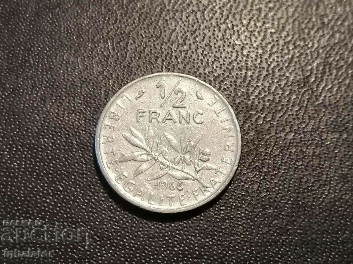 1966 1/2 franc