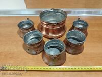 Set of bells, for decoration, large with 5 small ones