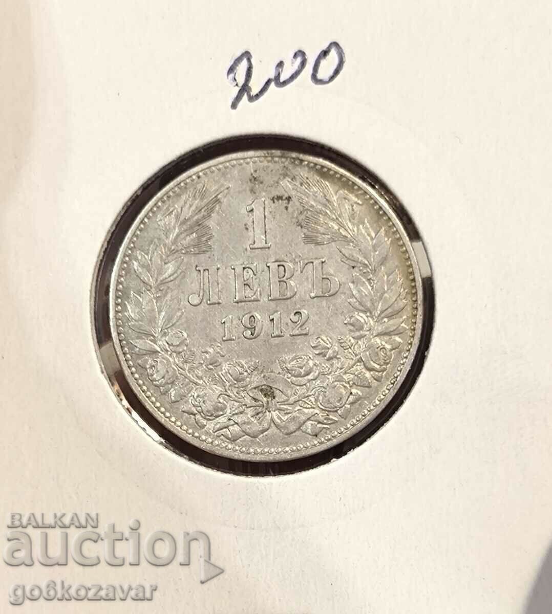 Bulgaria 1 lev 1912 Silver! Bulgaria 1 lev 1912 Silver!