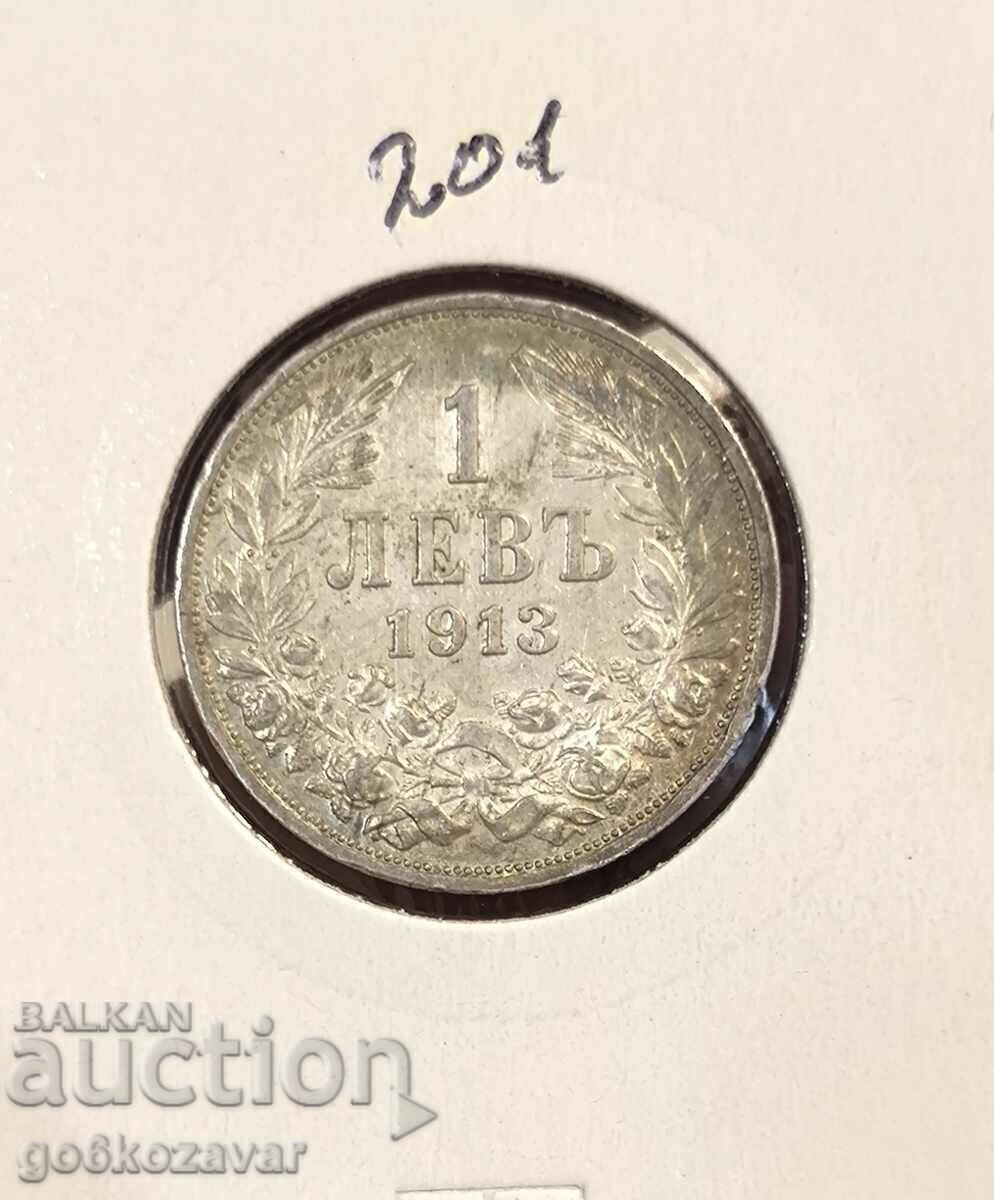 Βουλγαρία 1 λεβ 1913 Ασημένιο! Βουλγαρία 1 λεβ 1913 Ασημένιο!