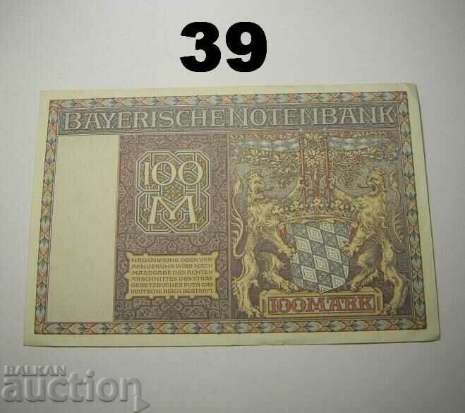 Bayerische Notenbank 100 mark 1922 XF+ Germany with price 18.00 BGN | € 9.20