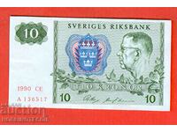 ШВЕЦИЯ SWEDEN 10 Крони емисия issue 1990 НОВА UNC