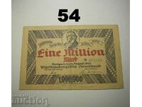 Wurttembergische Notenbank 1 million mark 1923 Germany