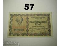 Wurttembergische Notenbank 20000 mark 1923 XF+ Германия