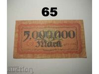 Wurttembergische Notenbank 5 million mark 1923 XF Germany