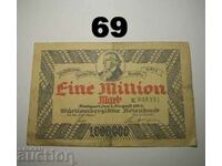 Wurttembergische Notenbank 1 milion mark 1923 Germania