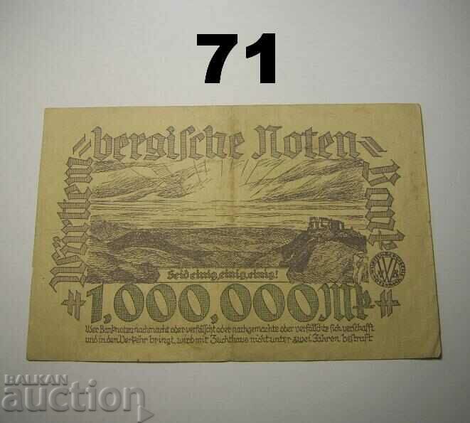 Wurttembergische Notenbank 1 million mark 1923 Germany with price 10.00 BGN | € 5.11 Wurttembergische Notenbank 1 million mark 1923 Germany with price 10.00 BGN | € 5.11