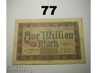 Wurttembergische Notenbank 1 million mark 1923 Германия