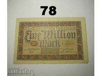 Wurttembergische Notenbank 1 million mark 1923 AUNC Germany