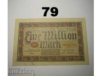 Wurttembergische Notenbank 1 million mark 1923 AU/UNC German