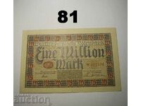 Wurttembergische Notenbank 1 milion mark 1923 AU/UNC Germană