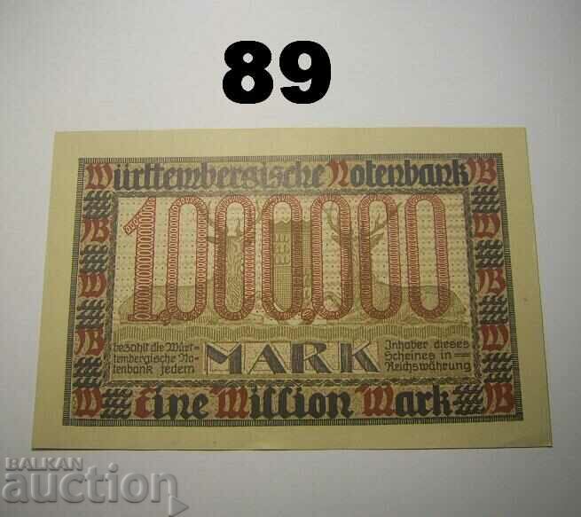 Wurttembergische Notenbank 1 million mark 1923 UNC Germany with price 23.00 BGN | € 11.76 Wurttembergische Notenbank 1 million mark 1923 UNC Germany with price 23.00 BGN | € 11.76