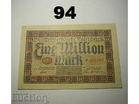 Wurttembergische Notenbank 1 million mark 1923 UNC Germany