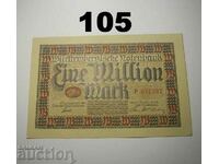 Wurttembergische Notenbank 1 million mark 1923 UNC Германия