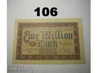 Wurttembergische Notenbank 1 million mark 1923 UNC Germany